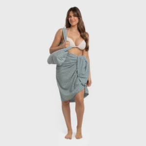Pack Toalla Pareo + Bolso Dulcinea agua marina 2