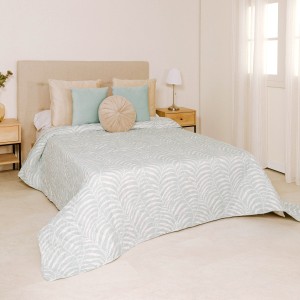 Colcha bouti Liri verde tiffany