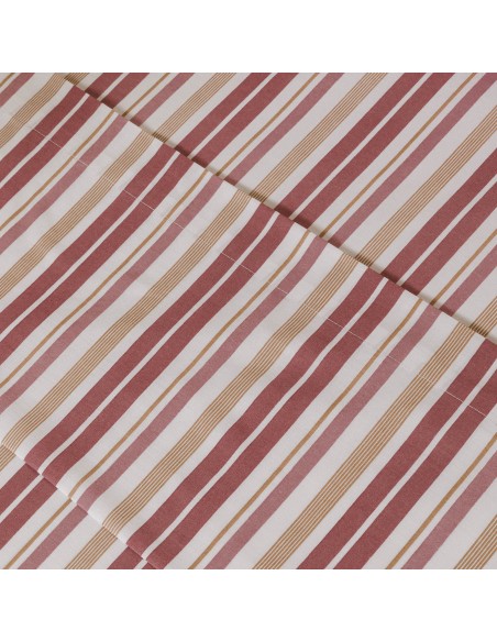 Juego de sábanas Raya Calendula rosa Juego de sábanas Raya Calendula rosa