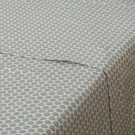 Juego de sábanas algodón percal Dune indigo