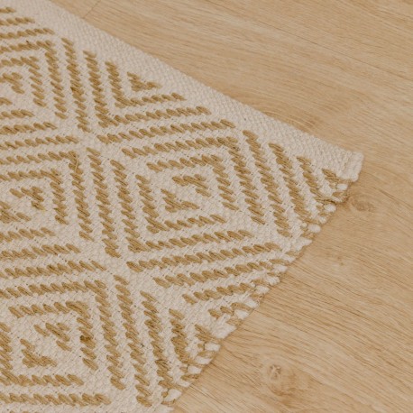 Alfombra algodón jute Vicenzo natural