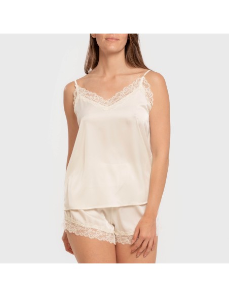 Pijama tirantes mujer satén Friday liso