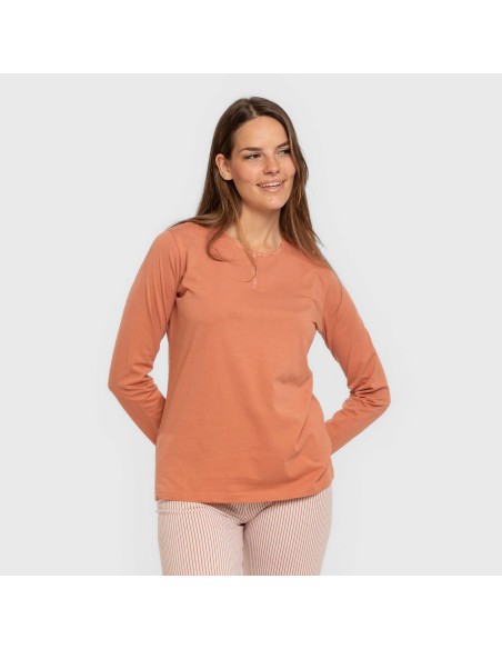 Pijama largo algodón Raya Mozarabe caldera Pijama largo algodón Raya Mozarabe caldera