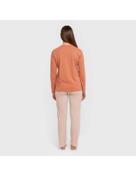 Pijama largo algodón Raya Mozarabe caldera Pijama largo algodón Raya Mozarabe caldera