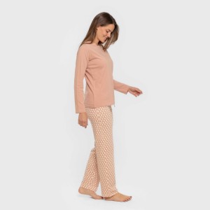 Pijama largo algodón Dunia rosa keike 2