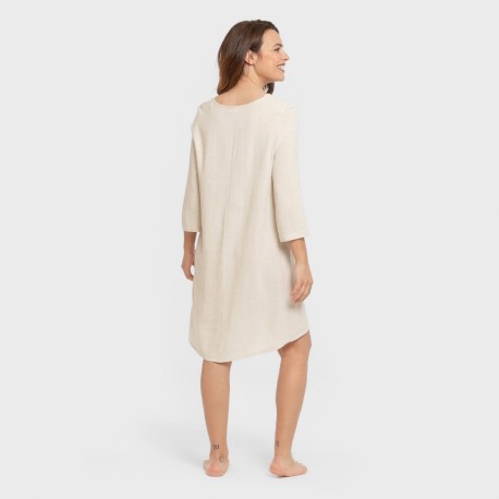 Camisola lino mujer lisa