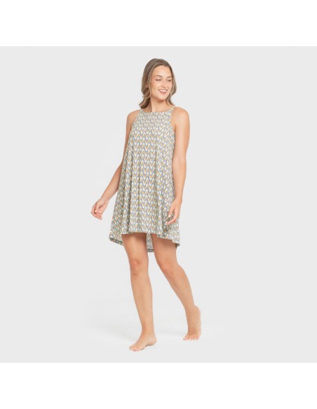 Vestido corto tirantes crepe Zac agua marina Vestido corto tirantes crepe Zac agua marina