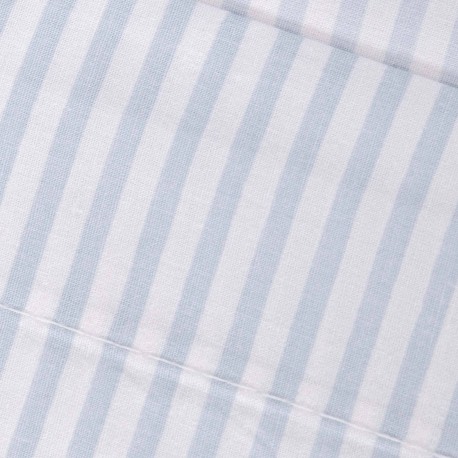 Juego de sábanas algodón percal Raya Kodac celeste