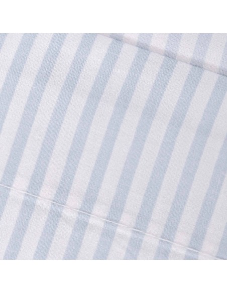 Juego de sábanas algodón percal Raya Kodac celeste