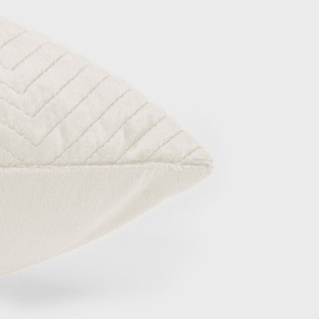 Cojín cuadrante New Hungria terciopelo liso 50x50 - funda + relleno