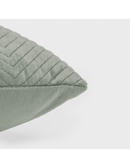 Cojín cuadrante New Hungria terciopelo liso 50x50 - funda + relleno