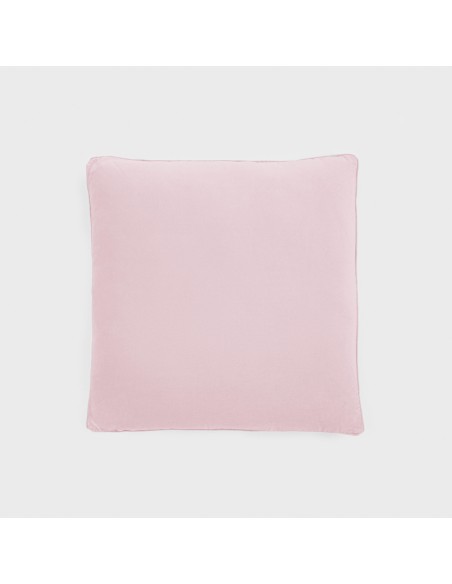 Cojín cuadrante terciopelo algodón liso - funda + relleno