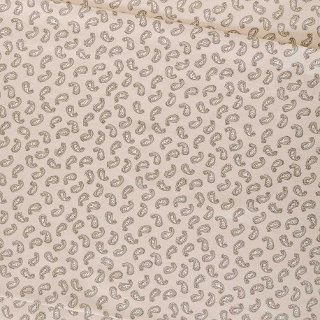 Juego de sábanas algodón Chili verde seco - topo