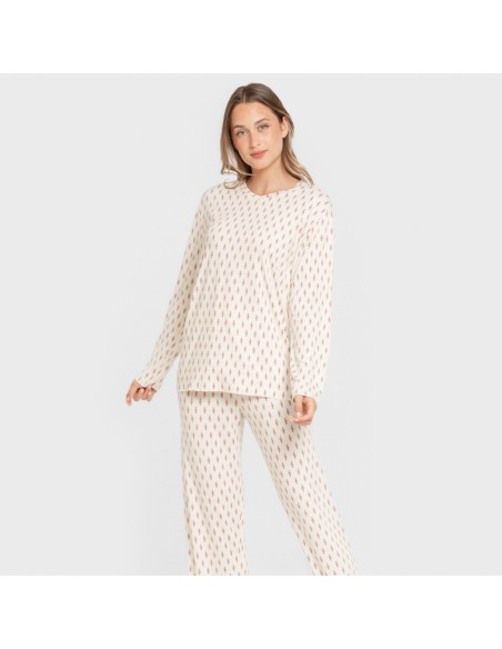 Pijama largo mujer soft Serbia malva rosa Pijama largo mujer soft Serbia malva rosa