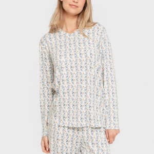 Pijama largo mujer soft Eloina agua marina 2