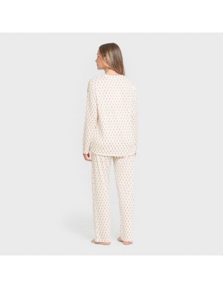 Pijama largo mujer soft Serbia malva rosa Pijama largo mujer soft Serbia malva rosa