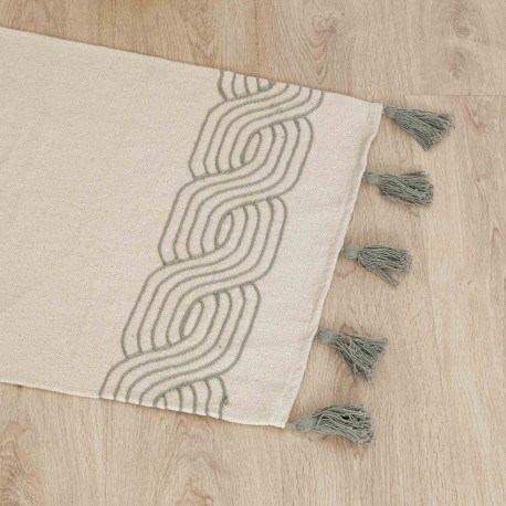 Alfombra algodón Verso verde seco