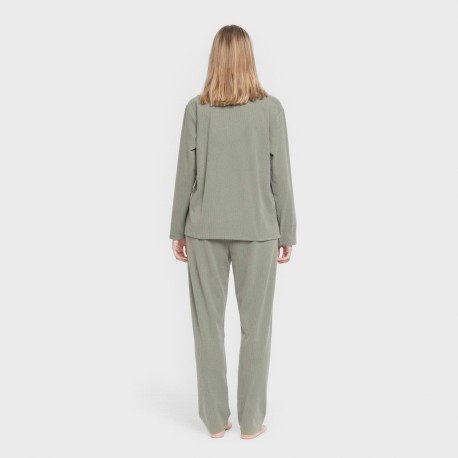 Pijama canalé Raya ancha lisa