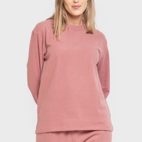 Pijama canalé Raya ancha lisa