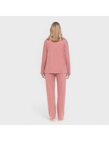 Pijama canalé Raya ancha lisa