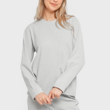 Pijama canalé Raya ancha lisa