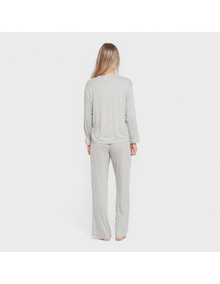 Pijama largo viscosa mujer Pijama largo viscosa mujer