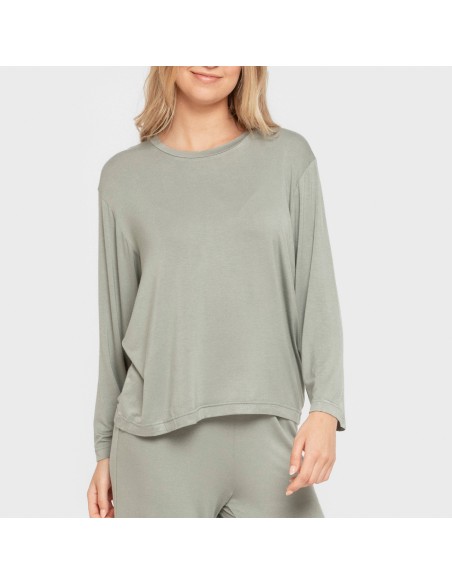 Pijama largo viscosa mujer Pijama largo viscosa mujer