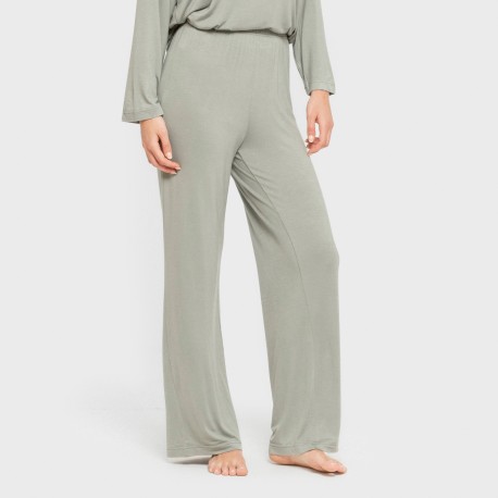 Pijama largo viscosa mujer