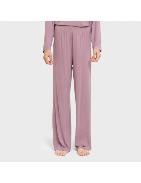 Pijama largo viscosa mujer liso Pijama largo viscosa mujer liso