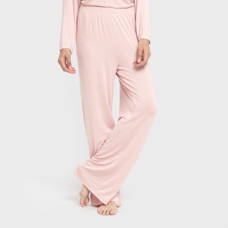 Pijama largo viscosa mujer