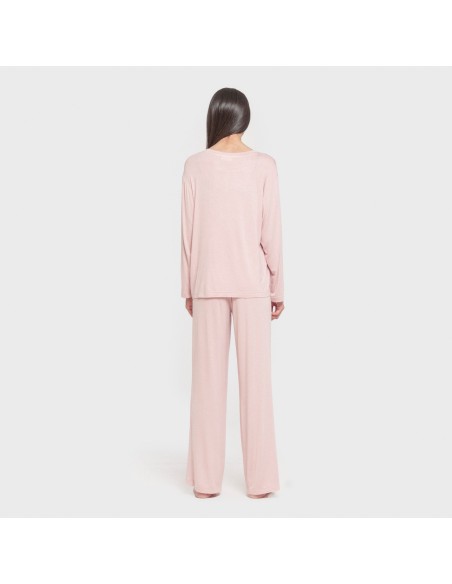 Pijama largo viscosa mujer Pijama largo viscosa mujer