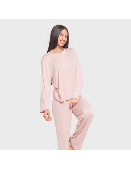 Pijama largo viscosa mujer Pijama largo viscosa mujer