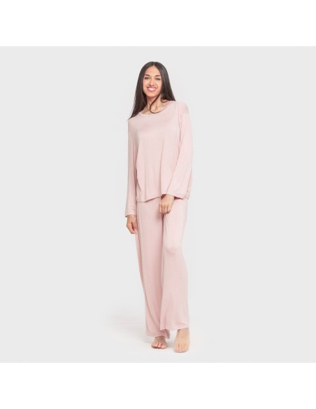 Pijama largo viscosa mujer Pijama largo viscosa mujer