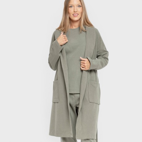 Bata canalé Raya ancha lisa