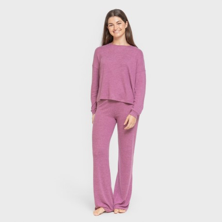 Pijama punto extra suave liso