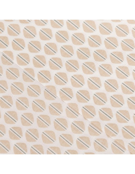 Juego de sábanas algodón percal Dune topo