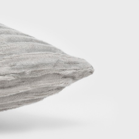 Cojín cuadrante New Ondas terciopelo liso 50x50 - funda + relleno