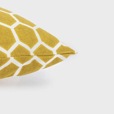 Cojín cuadrante antimanchas Nona lima 45x45 - funda + relleno