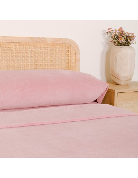 Juego de sábanas coralina lisas