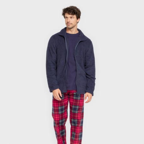 Sudadera sherpa hombre lisa