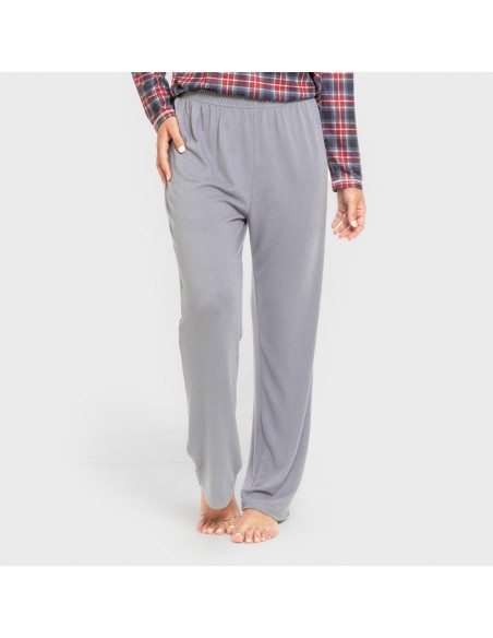 Pijama largo Secret mujer Cuadro Tuc indigo