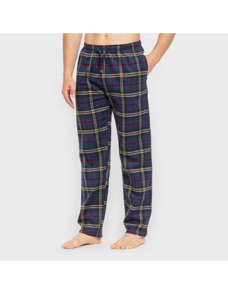 Pijama hombre franela Cuadro Tejada burdeos Pijama hombre franela Cuadro Tejada burdeos
