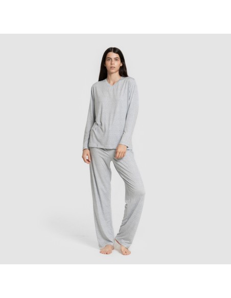 Pijama largo mujer soft Lolenda indigo