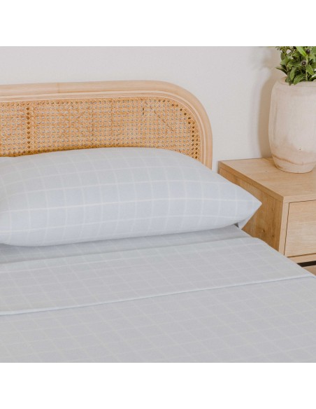 Juego de sábanas pirineo Cuadro Uceda celeste