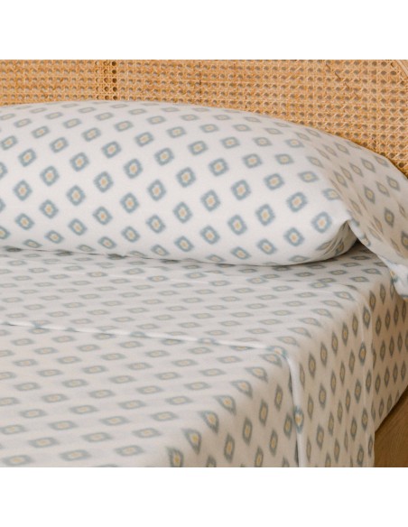 Juego de sábanas pirineo Joy agua marina