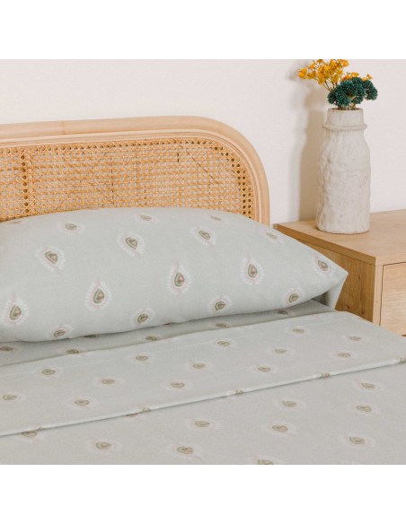 Juego de sábanas pirineo Alexia verde