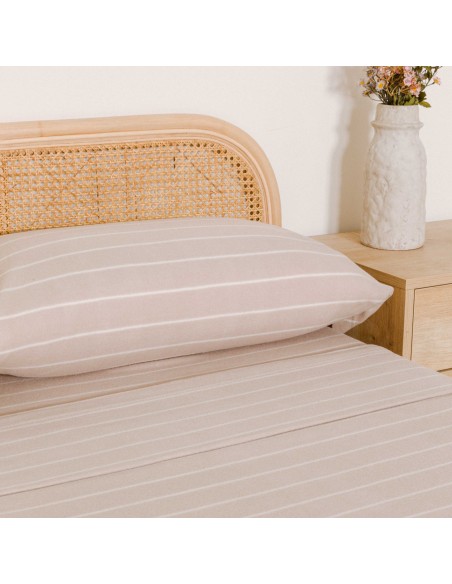 Juego de sábanas pirineo Raya Premia arena