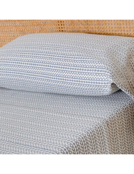 Juego de sábanas franela Etnico indigo