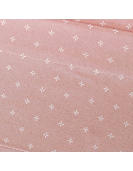 Juego de sábanas franela Perforada rosa keike