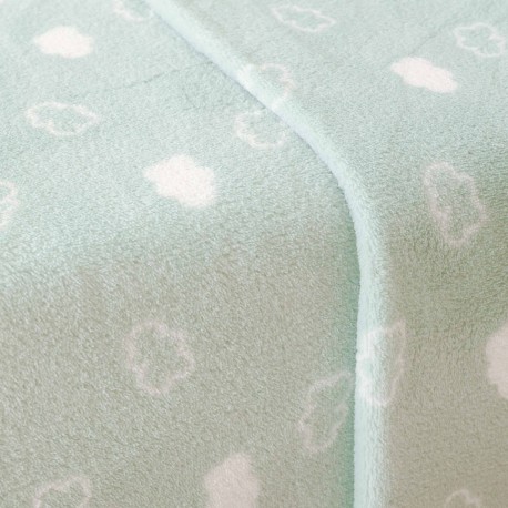 Juego de sábanas coralina Nube new verde tiffany